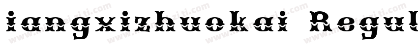 iangxizhuokai Regular字体转换